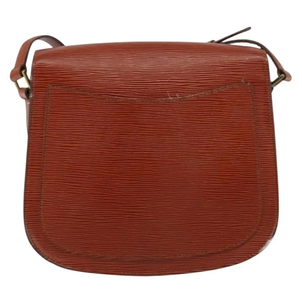 Authentic LOUIS VUITTON Epi Saint Cloud GM Shoulder Bag Brown M52193 LV - Picture 10 of 16